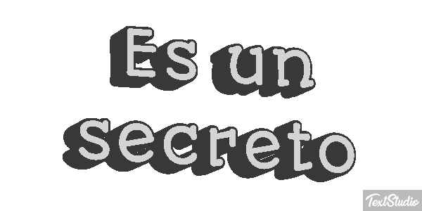 Es un secreto Текстовый эффект