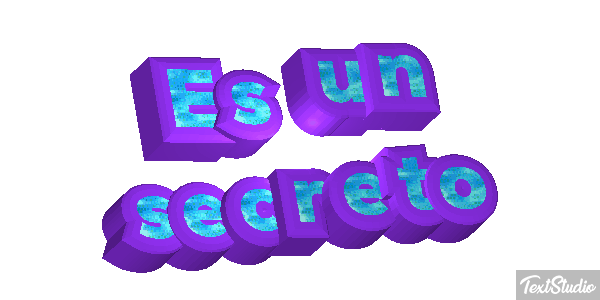 Es un secreto Текстовый эффект