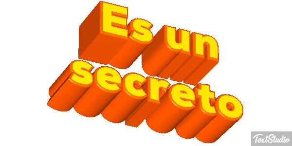 Es un secreto Текстовый эффект