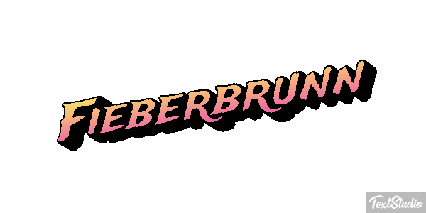 Fieberbrunn Efeito do texto