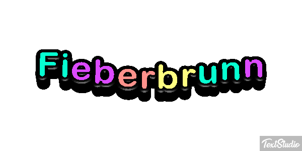 Fieberbrunn Efeito do texto