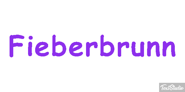Fieberbrunn Efeito do texto