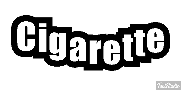 Cigarette Effet de texte