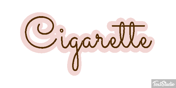 Cigarette Effet de texte