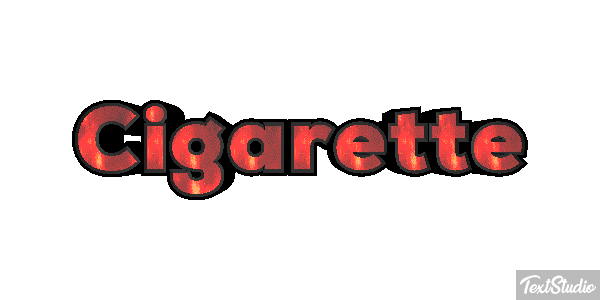 Cigarette Effet de texte