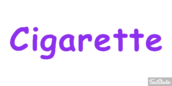 Cigarette Effet de texte