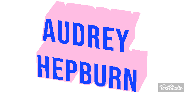 Audrey Hepburn Efeito do texto
