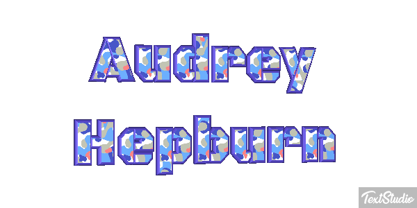 Audrey Hepburn Efeito do texto