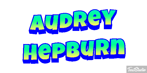 Audrey Hepburn Efeito do texto