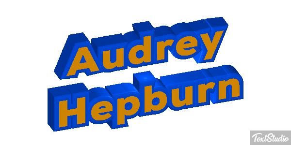 Audrey Hepburn Efeito do texto