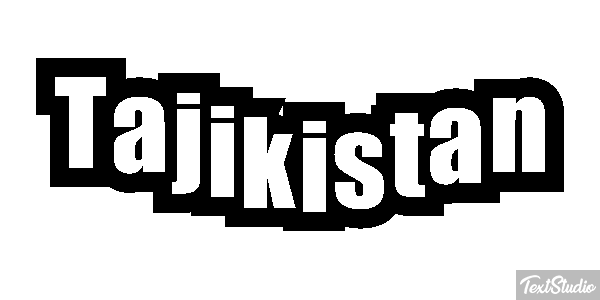 Tajikistan Text effect