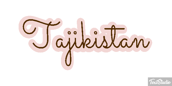 Tajikistan Text effect