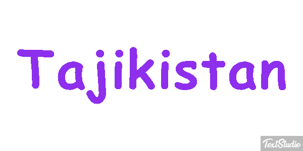 Tajikistan Text effect