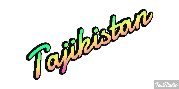 Tajikistan Text effect