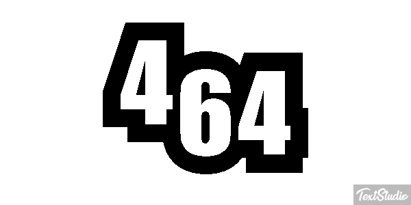 464 Tekst effect