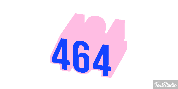 464 Tekst effect