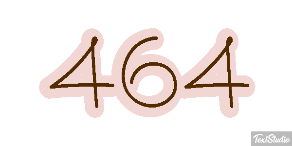 464 Tekst effect