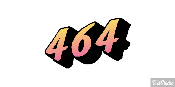 464 Tekst effect