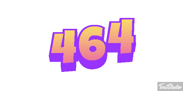 464 Tekst effect