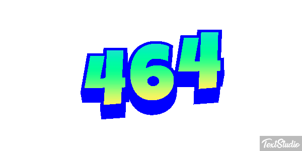 464 Tekst effect