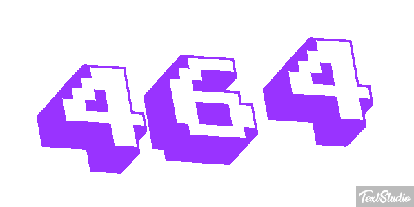 464 Tekst effect
