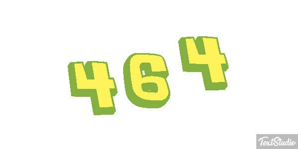 464 Tekst effect
