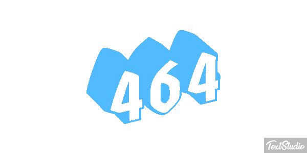 464 Tekst effect