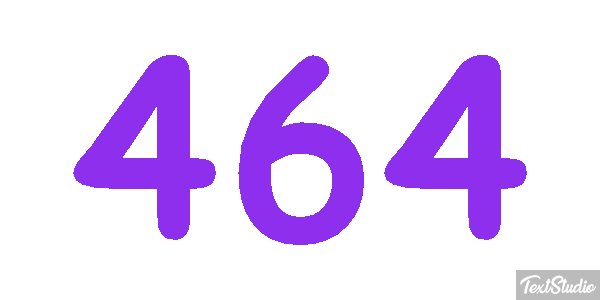 464 Tekst effect