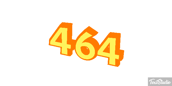 464 Tekst effect