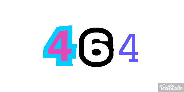 464 Tekst effect