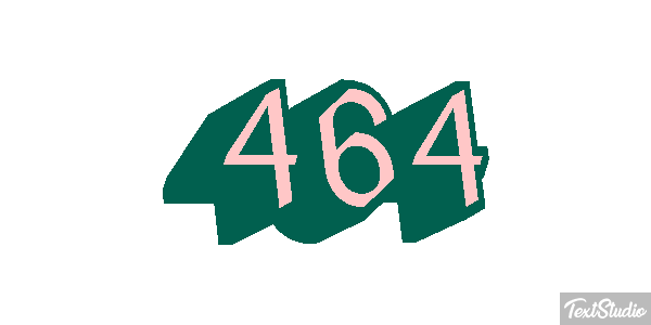 464 Tekst effect