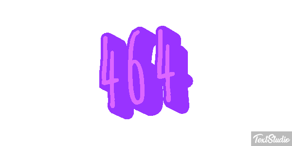 464 Tekst effect