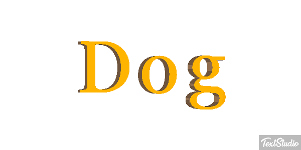 Dog Text effect