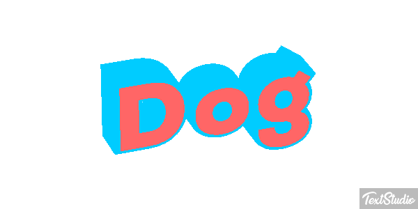 Dog Text effect