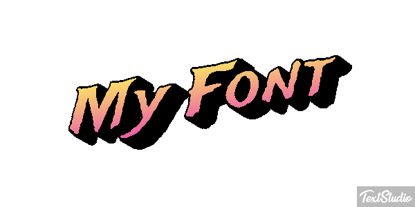 My Font Text effect