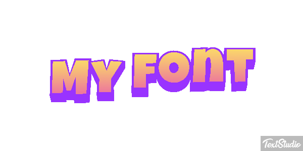 My Font Text effect