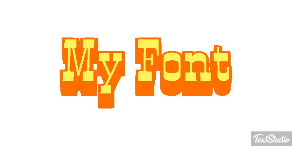 My Font Text effect