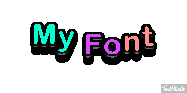 My Font Text effect