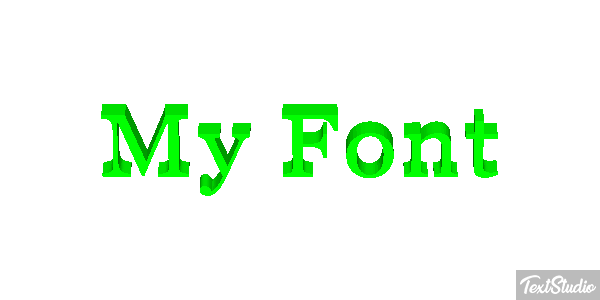 My Font Text effect