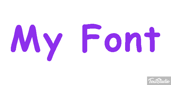 My Font Text effect