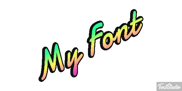 My Font Text effect