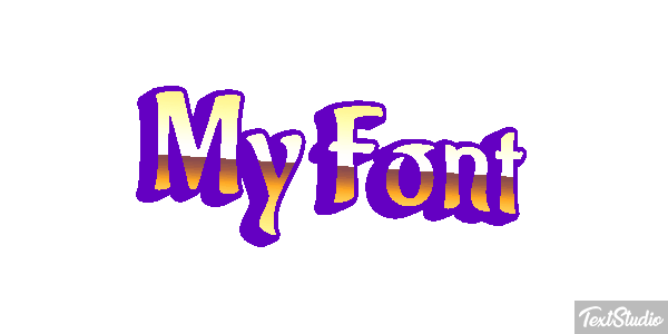 My Font Text effect