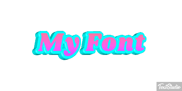My Font Text effect