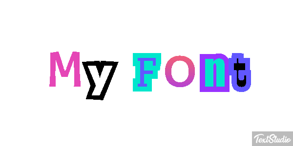 My Font Text effect