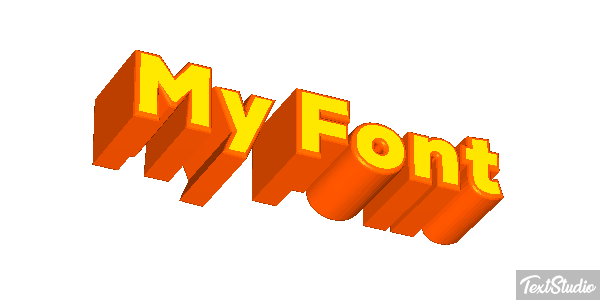 My Font Text effect