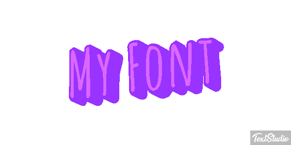My Font Text effect