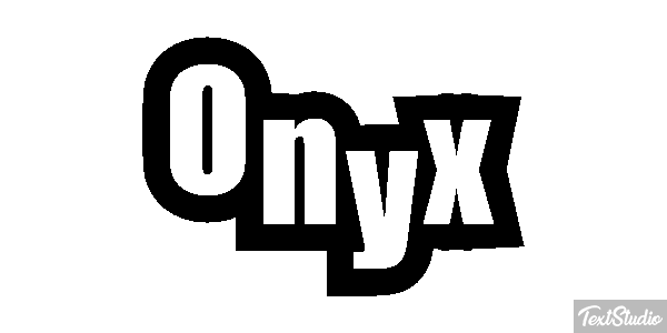 Onyx Texteffekt