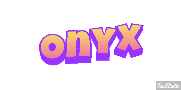 Onyx Texteffekt