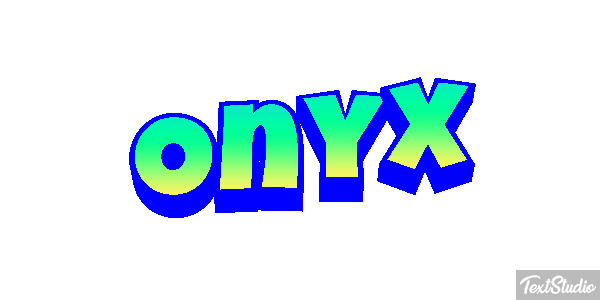 Onyx Texteffekt
