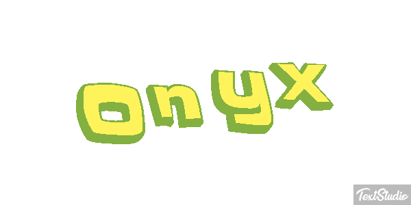 Onyx Texteffekt